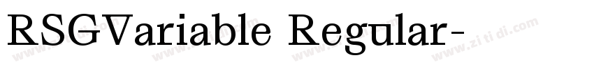 RSGVariable Regular字体转换 RSGVariable Regular字体转换